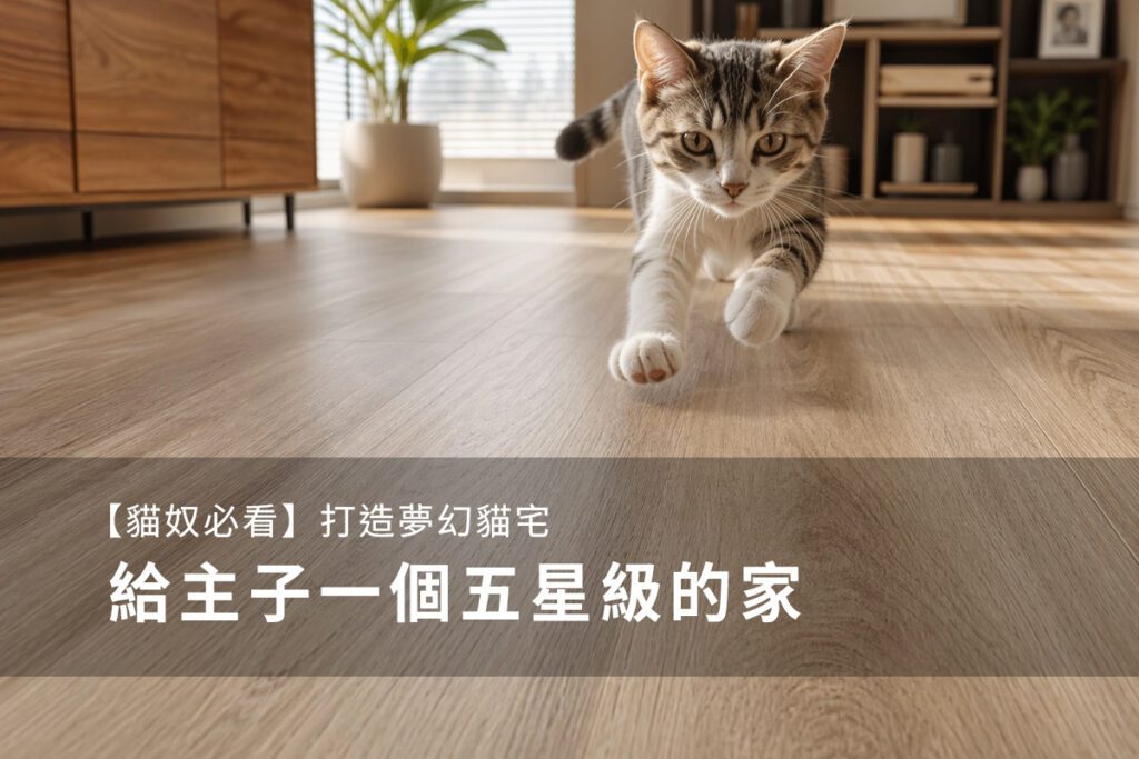 【貓奴必看】打造夢幻貓宅與SPC地板應用：給主子一個五星級的家！