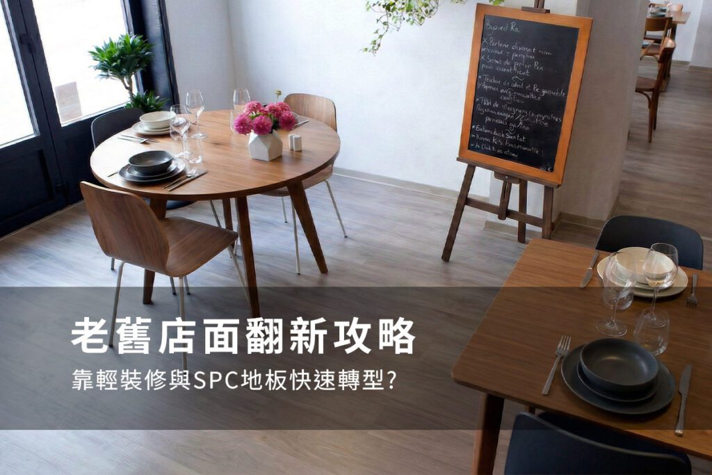 老舊店面翻新-輕裝修與SPC 地板快速轉型